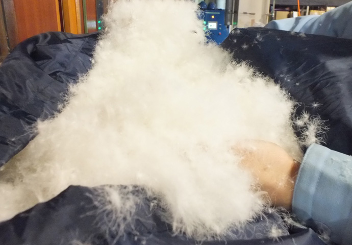 製品(精毛)の確認